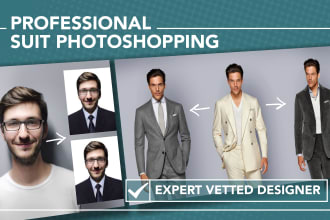 photoshop you in a suit for your professional CV photo