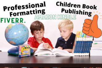 professionally format and publish your children book for kindle and paperback