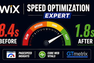 optimize your wix website speed and google pagespeed score within 24 hours
