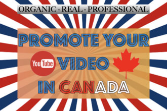 promote youtube video in canada