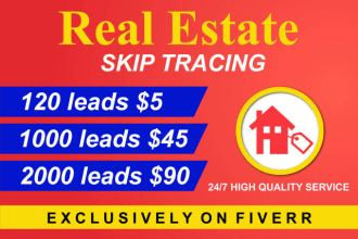 do skip tracing service for real estate business