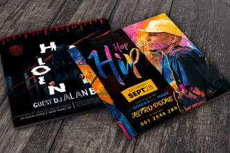 design a event leaflet design flyer postcard in only 12 hours