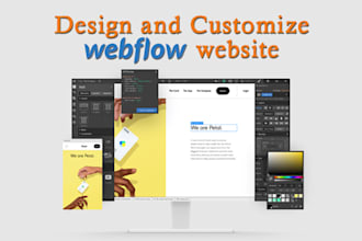 design customize webflow website