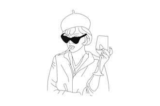 draw illustration anything pictures into minimalist one line art