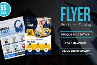 design company brochure, product flyer, and catalog