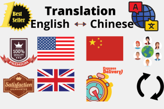 provide professional chinese and english translation service in 24h