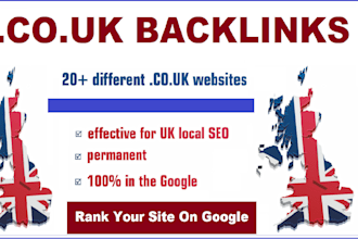 build high quality uk links, co uk backlinks, local seo