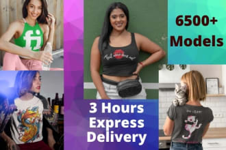create 300 realistic t shirt mockup and apparel mock up