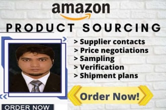 be your product sourcing agent for amazon fba from alibaba and china