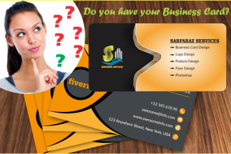 design modern and professional business card, visiting card and name card