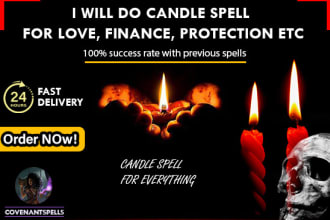do candle spell for love, finance, protection etc