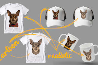 draw your pet, vehicle or other designs for your brand