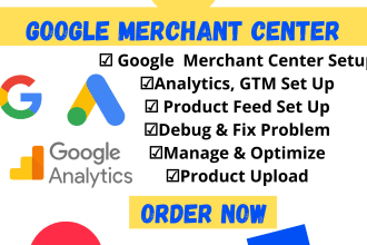 setup google merchant center and product list, error fixing