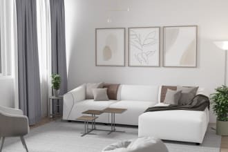 model and render a beautiful interior scene in blender