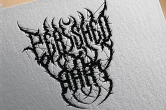 make brutal death metal logo for your band