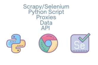 do web scraping using python, scrapy and selenium