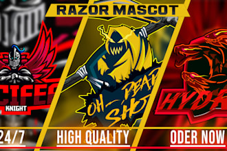 create exclusive mascot logo for esports, gaming, twitch