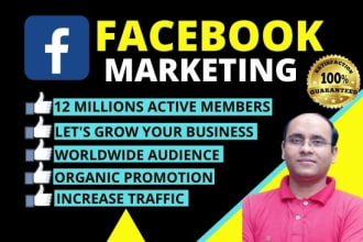 do facebook marketing and manage any fb business page