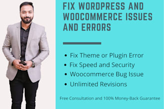 fix wordpress issues or woocommerce errors and bugs