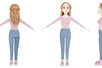 make 3d character model