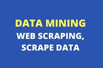 do python web scraping and data mining