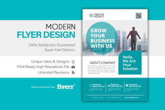 do flyer brochure digital magazine leaflet or handout design