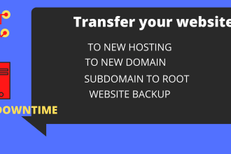 transfer website or move website to new hosting or domain