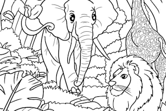 draw coloring pages for children book