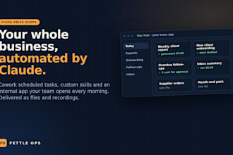 automate your business with claude cowork, custom skills and a team app