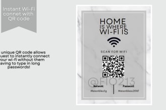 create a qr code to connect to wifi for your airbnb, vrbo