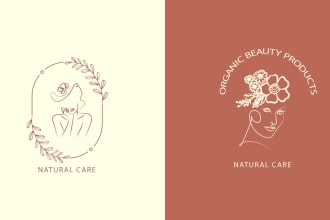 design 3 modern minimalist boho logo  in 24 hours with unlimited revisions