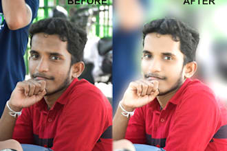 do portrait retouching , editing