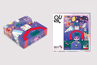 design puzzle, toy packaging design