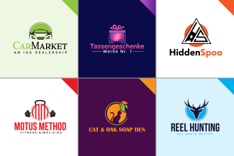 do creative flat simple modern wordmark abstract logo design