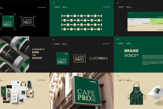 make awesome and stand out brand visual identity for your coffee shop