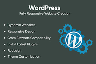 develop a responsive wordpress website