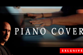 record a piano cover of your favorite song commercial use