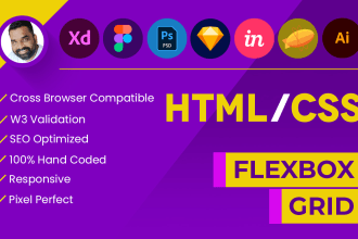 convert psd to html