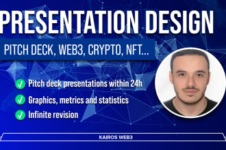 do a pitch deck, web3, crypto presentation in 24h