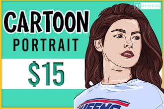 create cartoon style  portrait