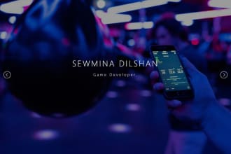 build a creative portfolio resume website for you