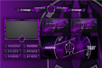 design stream overlay for twitch or youtube