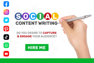 write highly engaging social media copies for your brand
