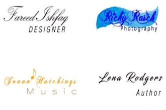 create elegant signature logo