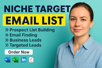 provide niches target and verified mail list for email marketing