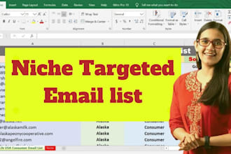 provide niches target and verified mail list for email marketing