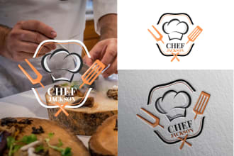design food, cafe, bakery, bbq, bakery and restaurant logo