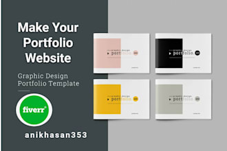 create a professional portfolio website or CV website