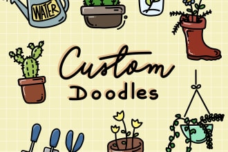 create cute doodles in my style