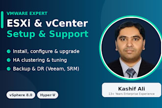 install, configure and troubleshoot vmware esxi and vcenter
